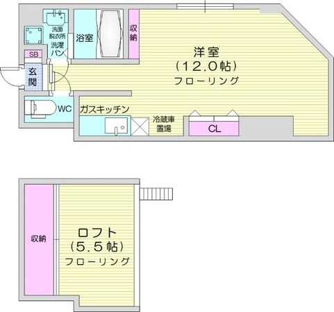 当別駅 徒歩3分 3階の物件間取画像